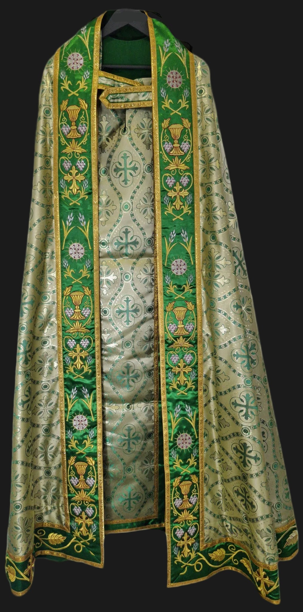 Priester-Kleding Groen & Goud 147cm