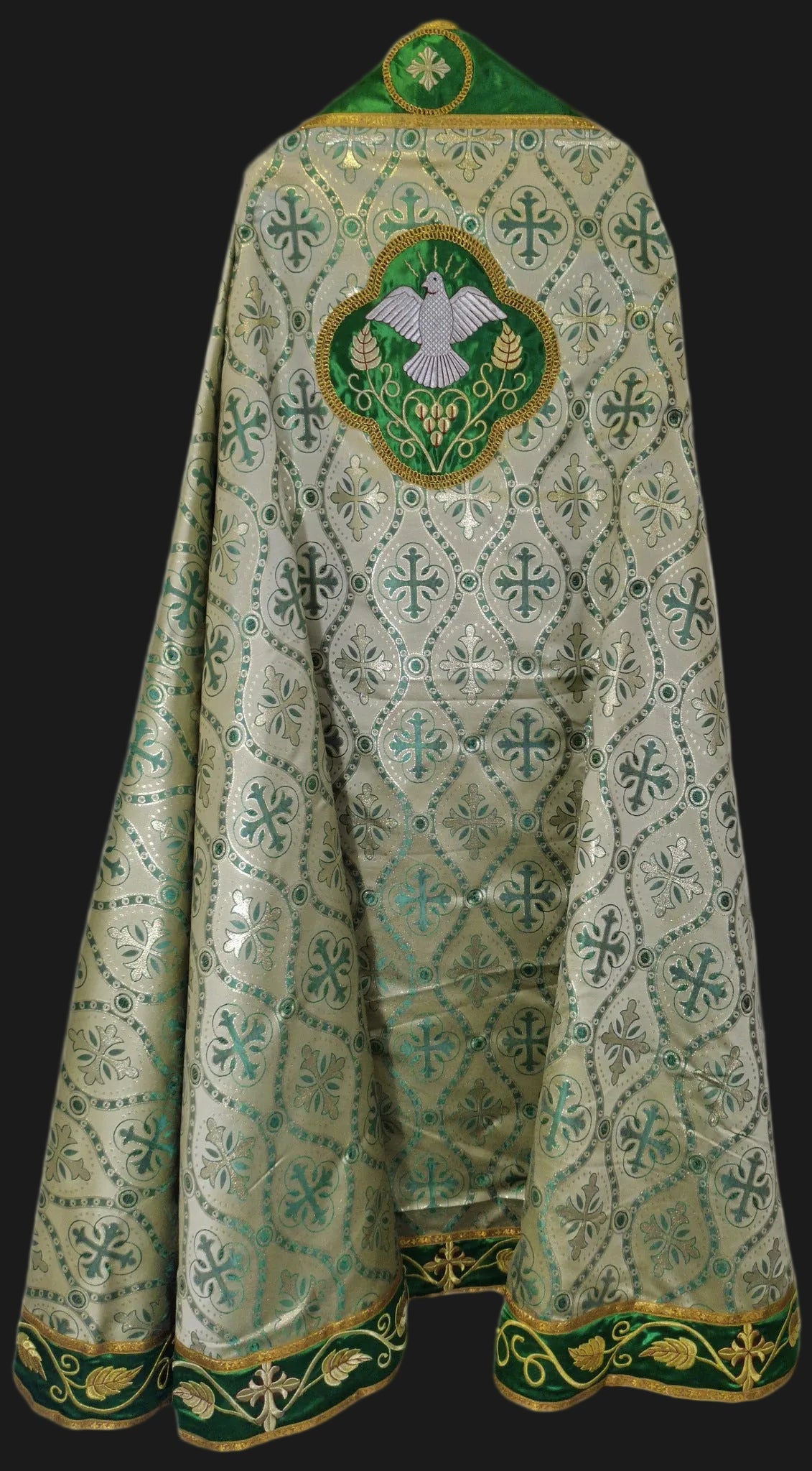 Priester-Kleding Groen & Goud 147cm