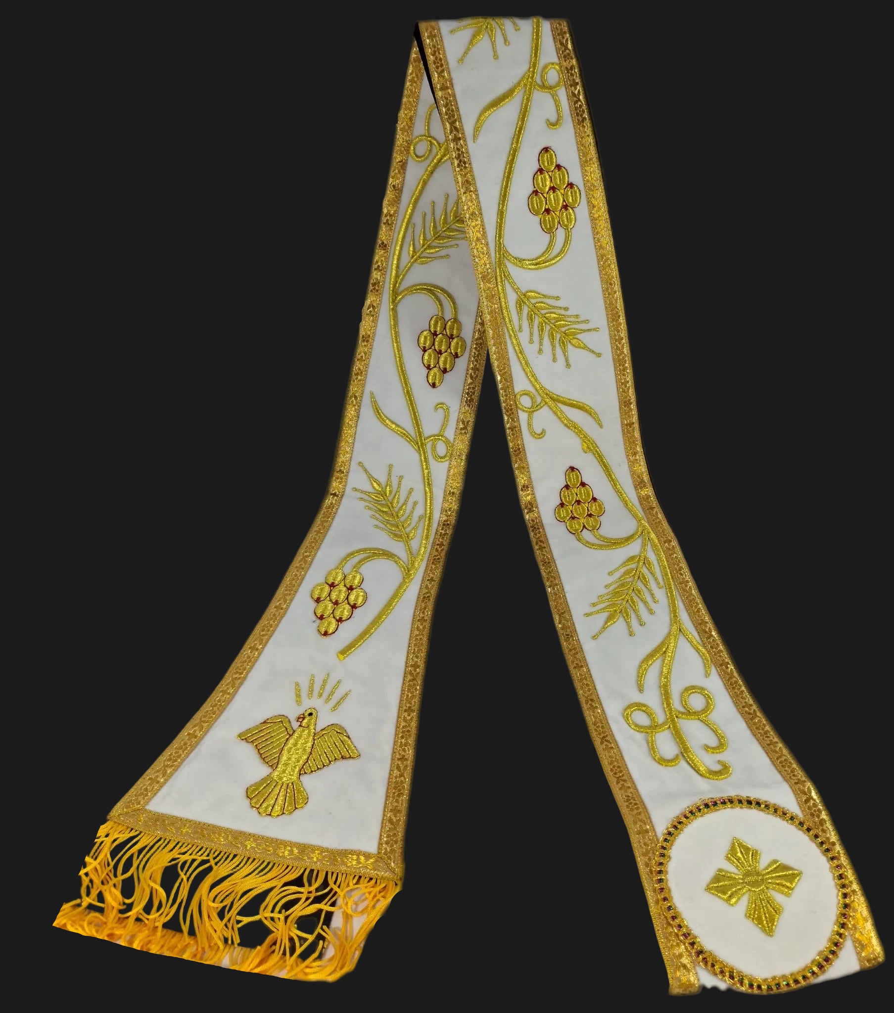 Hurore Wit & Goud 330cm