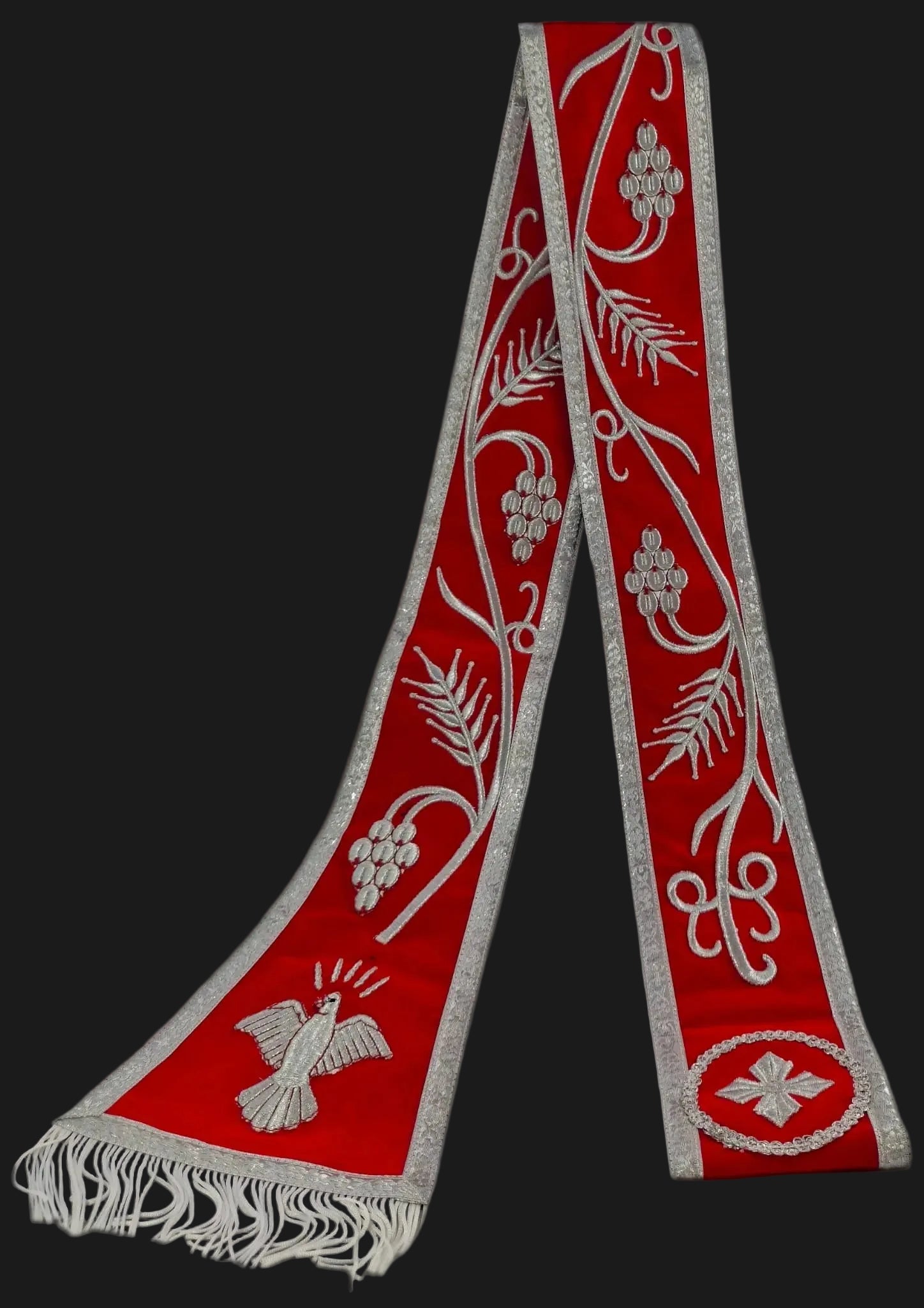 Hurore Rood & Zilver 300cm