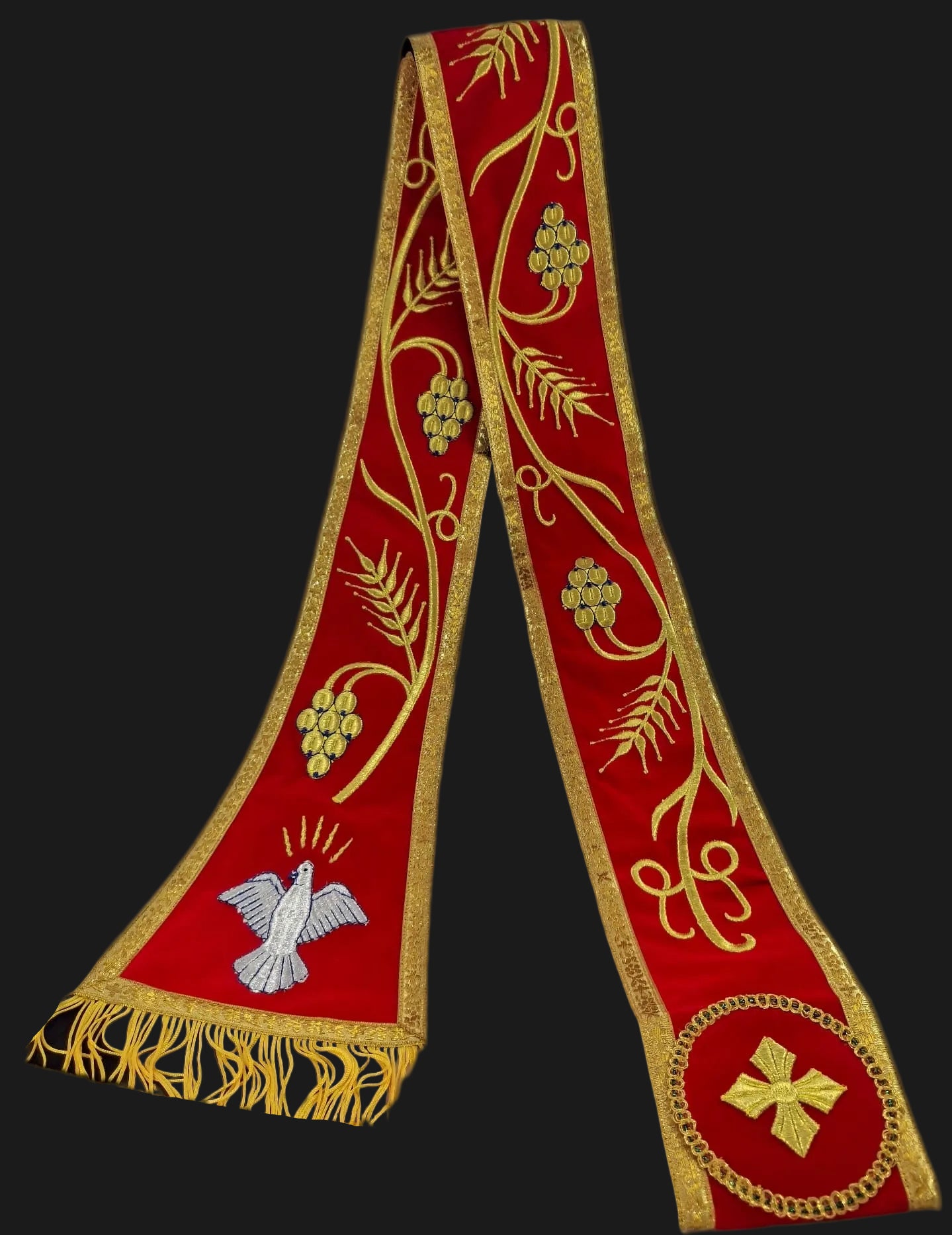 Hurore Rood & Goud 300cm