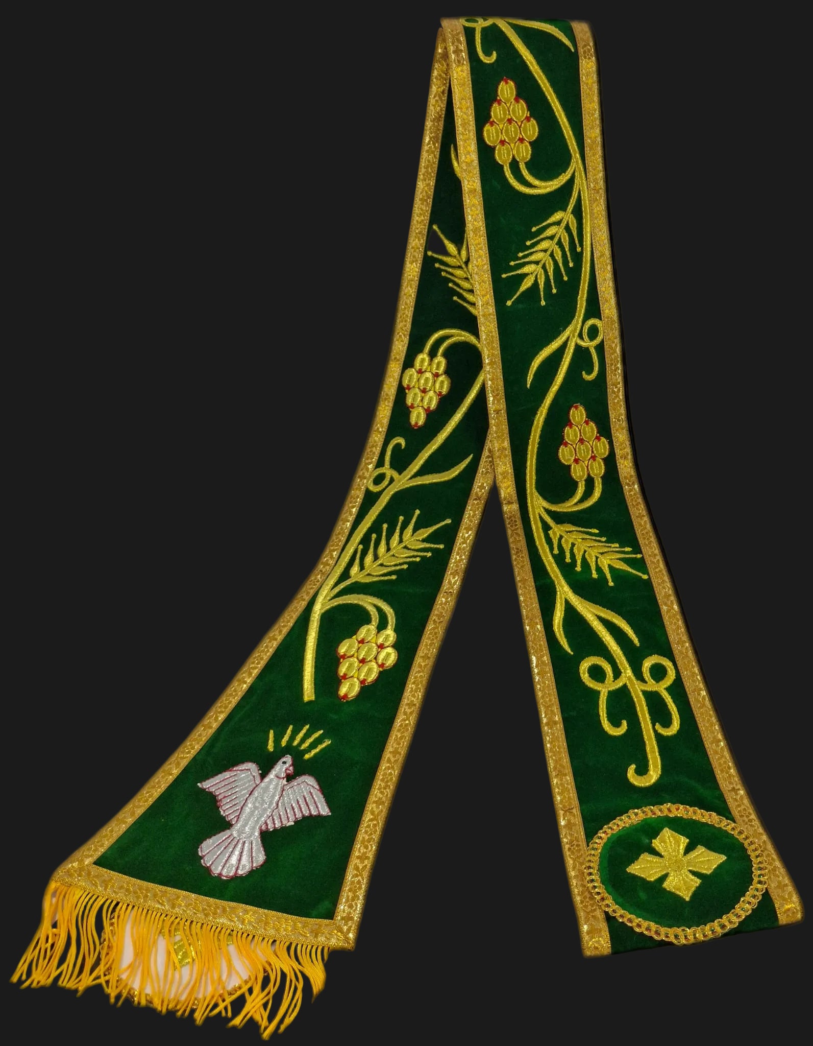 Hurore Groen & Goud 330cm