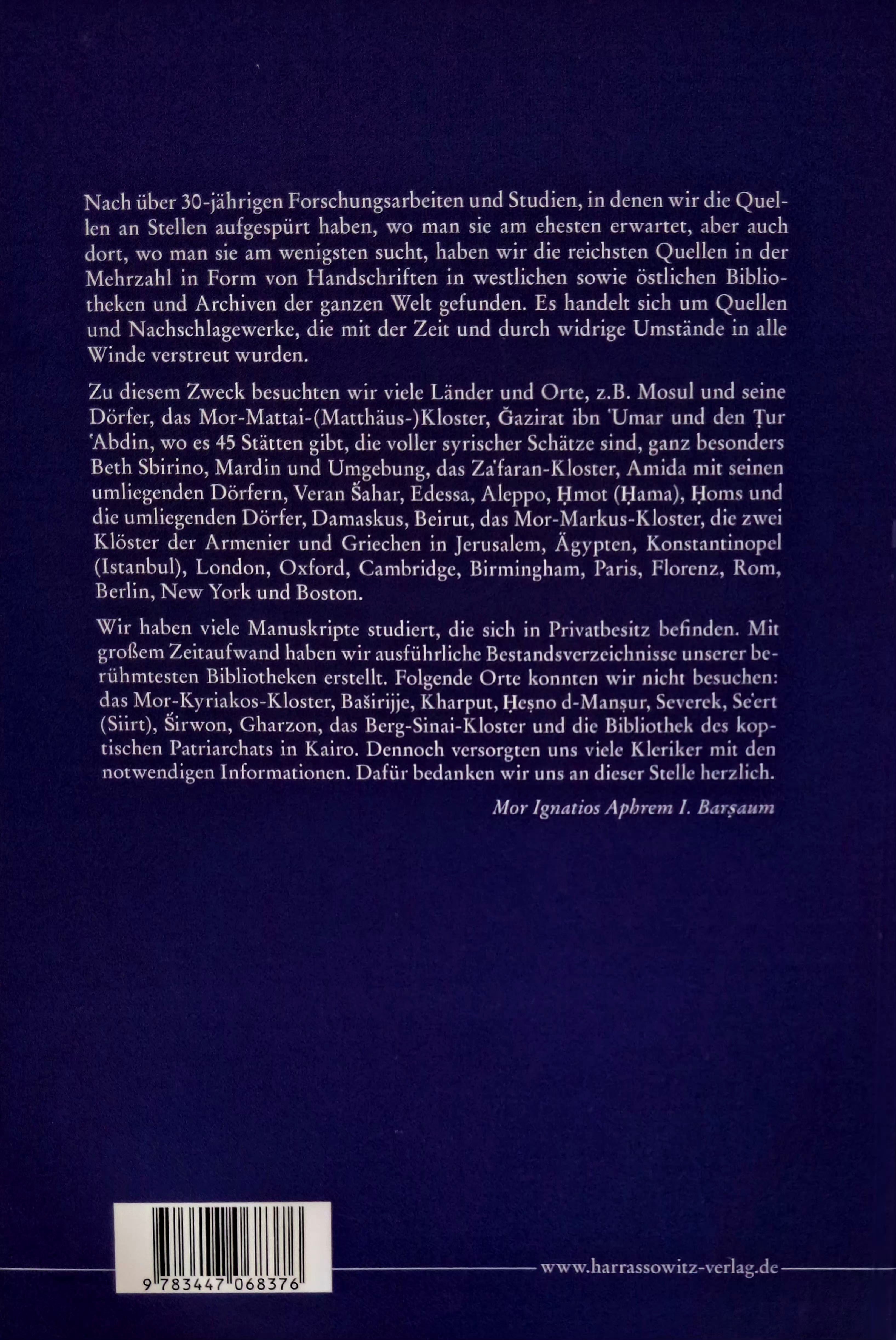 Geschichte der Syrischen Wissenschaften und literatur-History books-Mor Ephrem-Mor Ephrem Bookshop